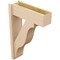 Ekena Millwork 8-in W x 24-in D x 36-in H Funston Block Rough Cedar Woodgrain TimberThane Outlooker, Primed Tan OUTUR080X24X36FST44RCPR - alternate 6